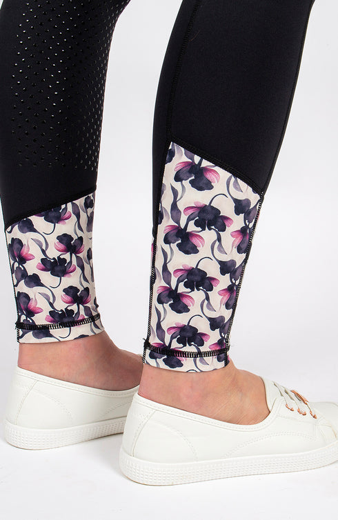 BARE Performance Riding Tights - Violet Noir